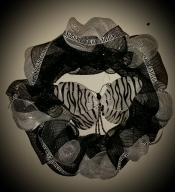 Zebra print wreath